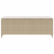 Ławka ogrodowa z poduszką beżowa 110x30x40,5 cm polirattan