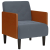 Sofa Fotel z Podłokietnikami Ciemnoszary 55 cm Aksamit