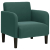 Sofa Fotel z Podłokietnikami Ciemnozielony 54 cm Aksamit