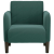 Sofa Fotel z Podłokietnikami Ciemnozielony 54 cm Aksamit
