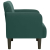 Sofa Fotel z Podłokietnikami Ciemnozielony 54 cm Aksamit