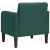 Sofa Fotel z Podłokietnikami Ciemnozielony 54 cm Aksamit