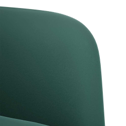Sofa dwuosobowa Ciemnozielona 109 cm Aksamit