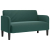 Sofa dwuosobowa Ciemnozielona 109 cm Aksamit