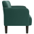 Sofa dwuosobowa Ciemnozielona 109 cm Aksamit