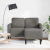 Sofa 2-osobowa z szezlongiem w kształcie litery L, jasnoszara