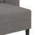 Sofa 2-osobowa z szezlongiem w kształcie litery L, jasnoszara