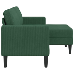 Sofa 2-osobowa z szezlongiem w kształcie litery L, dżungla