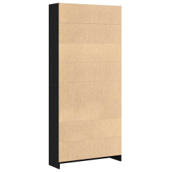Regał biblioteczny Czarny Dąb 80x24x176 cm Drewno klejone