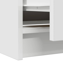 Szafka pod TV, biała, 40x35x54 cm, materiał drewnopochodny