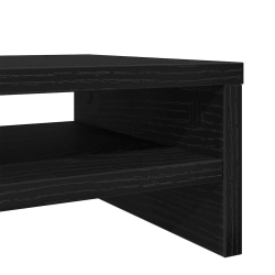 Półka pod monitor, czarny dąb, 100x24x13 cm