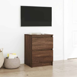 Szafka pod TV, brązowy dąb, 40x35x54cm, materiał drewnopochodny