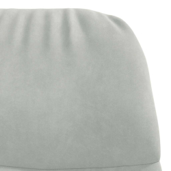 Fotel, jasnoszary, obity aksamitem