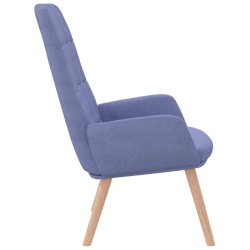 Fotel relaksacyjny Jeans Niebieski Tkanina