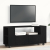 Szafka pod TV z kółkami, czarny dąb, 102x34,5x43 cm