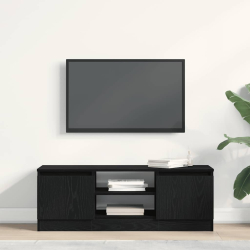Szafka RTV, czarny dąb, 102x30x36 cm, materiał drewnopochodny