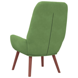 Fotel, jasnozielony, obity aksamitem