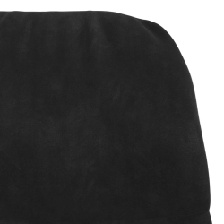 Fotel, czarny, obity aksamitem