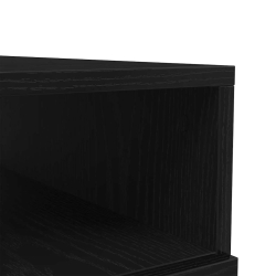 Stolik kawowy z oświetleniem LED, czarny dąb, 90x49x40 cm