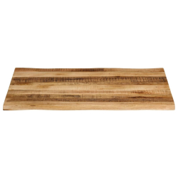 Blat stołu z naturalną krawędzią, 110x80x3,8 cm, drewno mango