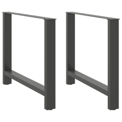 Nogi do stolika kawowego, antracyt, 2 szt., 100x(72-73) cm