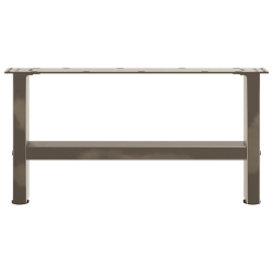 Nogi do stolika kawowego, naturalna stal, 2 szt., 60x(30-31) cm