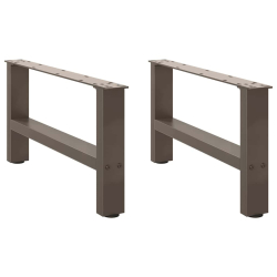 Nogi do stolika kawowego, naturalna stal, 2 szt., 70x(30-31) cm