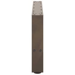 Nogi do stolika kawowego, naturalna stal, 2 szt., 70x(30-31) cm