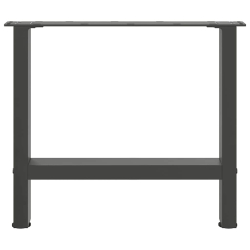Nogi do stolika kawowego, antracyt, 2 szt., 60x(42-43) cm, stal