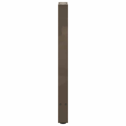 Nogi do stolika kawowego, naturalna stal, 2 szt., 38x(72-73) cm