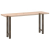 Nogi do stolika kawowego, naturalna stal, 2 szt., 38x(72-73) cm