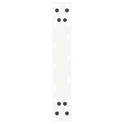 Nogi do stolika kawowego, 2 szt., białe, 28x(42-43) cm, stal