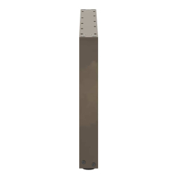 Nogi do stolika kawowego, 2 szt., naturalna stal, 60x(42-43) cm