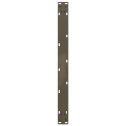 Nogi do stolika kawowego, 2 szt., naturalna stal, 60x(42-43) cm