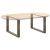 Nogi do stolika kawowego, 2 szt., naturalna stal, 60x(42-43) cm