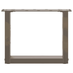 Nogi do stolika kawowego, 2 szt., naturalna stal, 40x(30-31) cm
