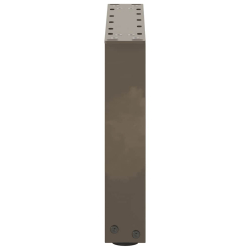 Nogi do stolika kawowego, 2 szt., naturalna stal, 40x(30-31) cm