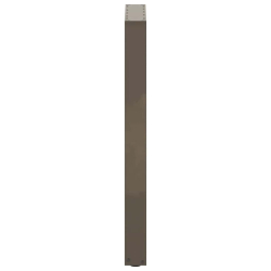 Nogi do stolika kawowego, 2 szt., naturalna stal, 40x(90-91) cm