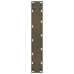 Nogi do stolika kawowego, 2 szt., naturalna stal, 40x(90-91) cm