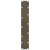 Nogi do stolika kawowego, 2 szt., naturalna stal, 40x(90-91) cm