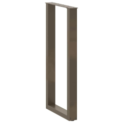 Nogi do stolika kawowego 2 szt. naturalna stal 40x(100-101) cm