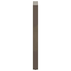 Nogi do stolika kawowego 2 szt. naturalna stal 40x(100-101) cm