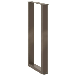Nogi do stolika kawowego, 2 szt., naturalna stal, 38x(72-73) cm