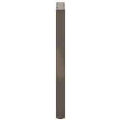 Nogi do stolika kawowego, 2 szt., naturalna stal, 38x(72-73) cm