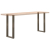 Nogi do stolika kawowego, 2 szt., naturalna stal, 38x(72-73) cm