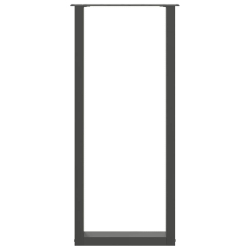 Nogi do stolika kawowego 2 szt. antracyt 50x(110-111) cm stal