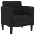 Sofa Fotel z Podłokietnikami Czarny 53 cm Tkanina