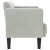 Sofa dwuosobowa Jasnoszara 111 cm Aksamit