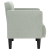 Sofa Fotel z Podłokietnikami Jasnoszary 53 cm Aksamit