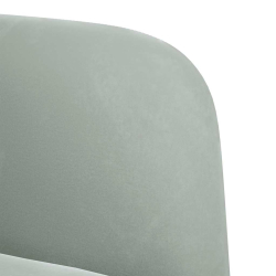 Sofa dwuosobowa Jasnoszara 109 cm Aksamit